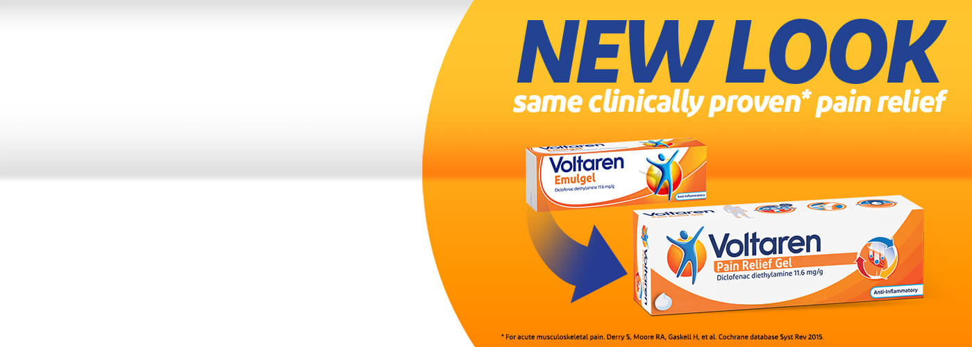 Packshot of Voltaren Pain Relief Gel
