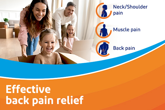 Effective back pain relief with just a small soft-gel capsule