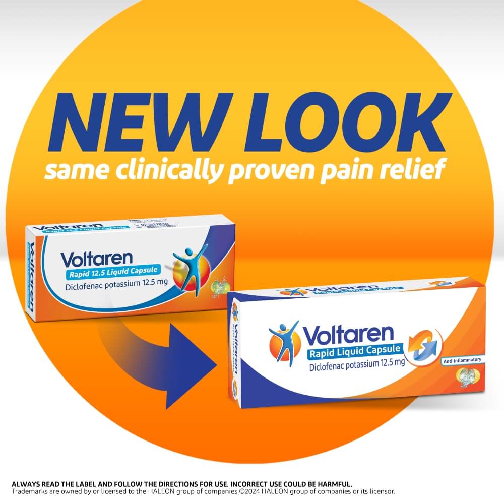 Packshot of Voltaren Rapid 12.5 Liquid Capsules