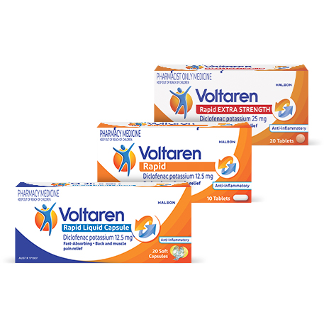 Voltaren Rapid 12.5 with Voltaren Rapid 25 and Voltaren Rapid 12.5 Liquid Capsules Voltaren Rapid 12.5 with Voltaren Rapid 25 and Voltaren Rapid 12.5 Liquid Capsules