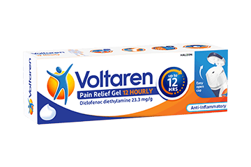 new Voltaren Pain Relief Gel 12 hourly pack shot